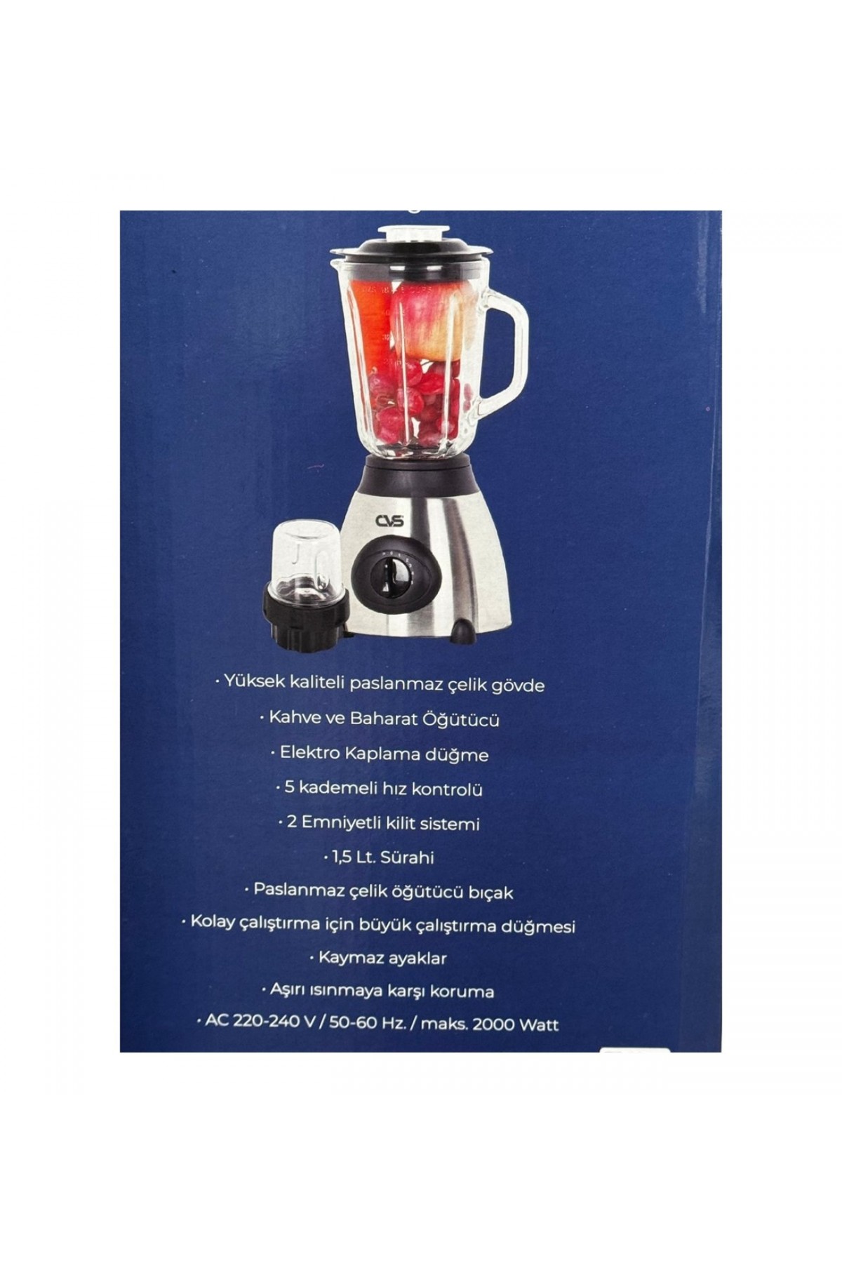 CVS DN 12108 BUZ KIRICI VE BAHARAT ÖĞÜTÜCÜ SÜRAHİ BLENDER