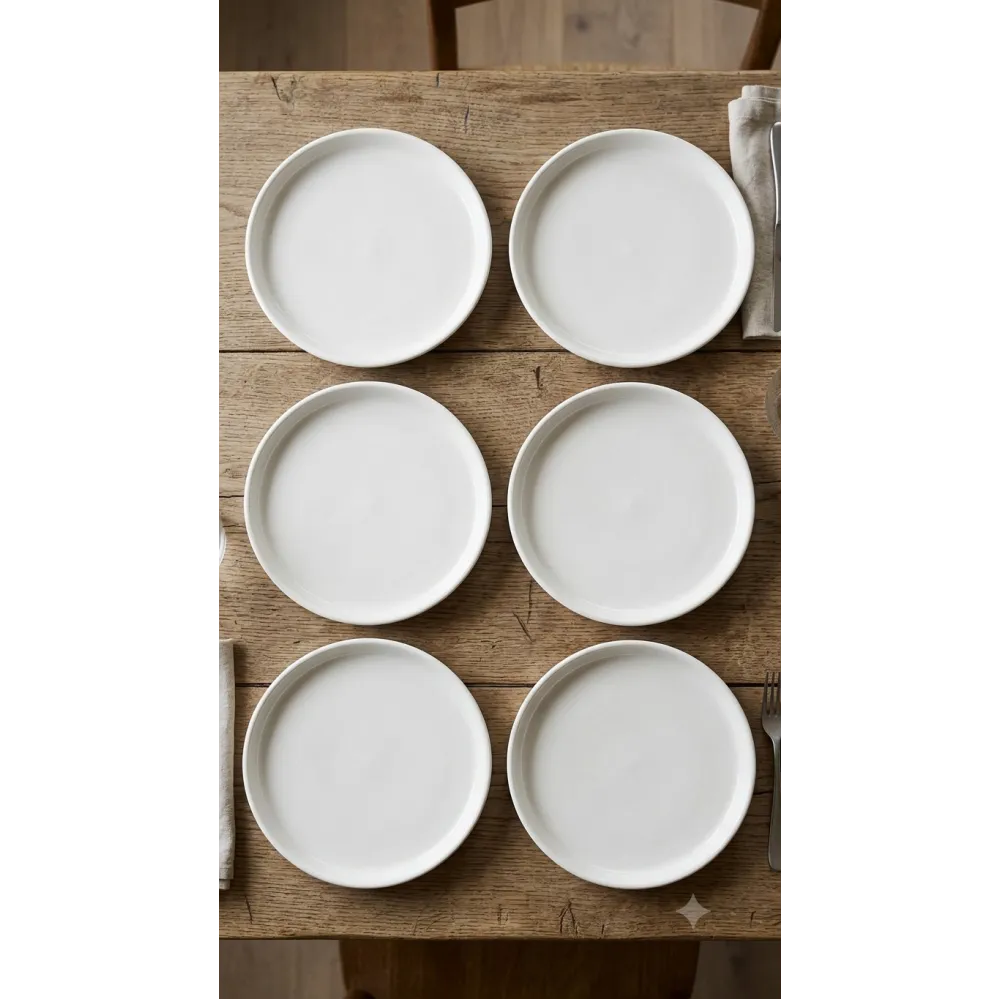 GÜRAL PORSELEN 6'LI 18 CM DÜZ TABAK GBSBLB18DU00