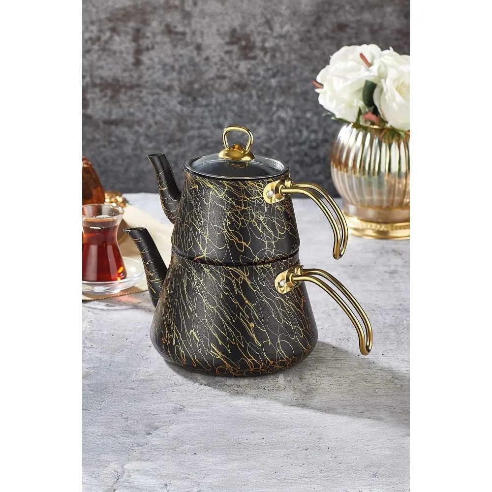 Polochef Elegance Granit Lüks Çaydanlık Orta Boy - Yanmaz Yapışmaz Granit Polochef Elegance Granit Lüks Çaydanlık Orta Boy - Yanmaz Yapışmaz Granit