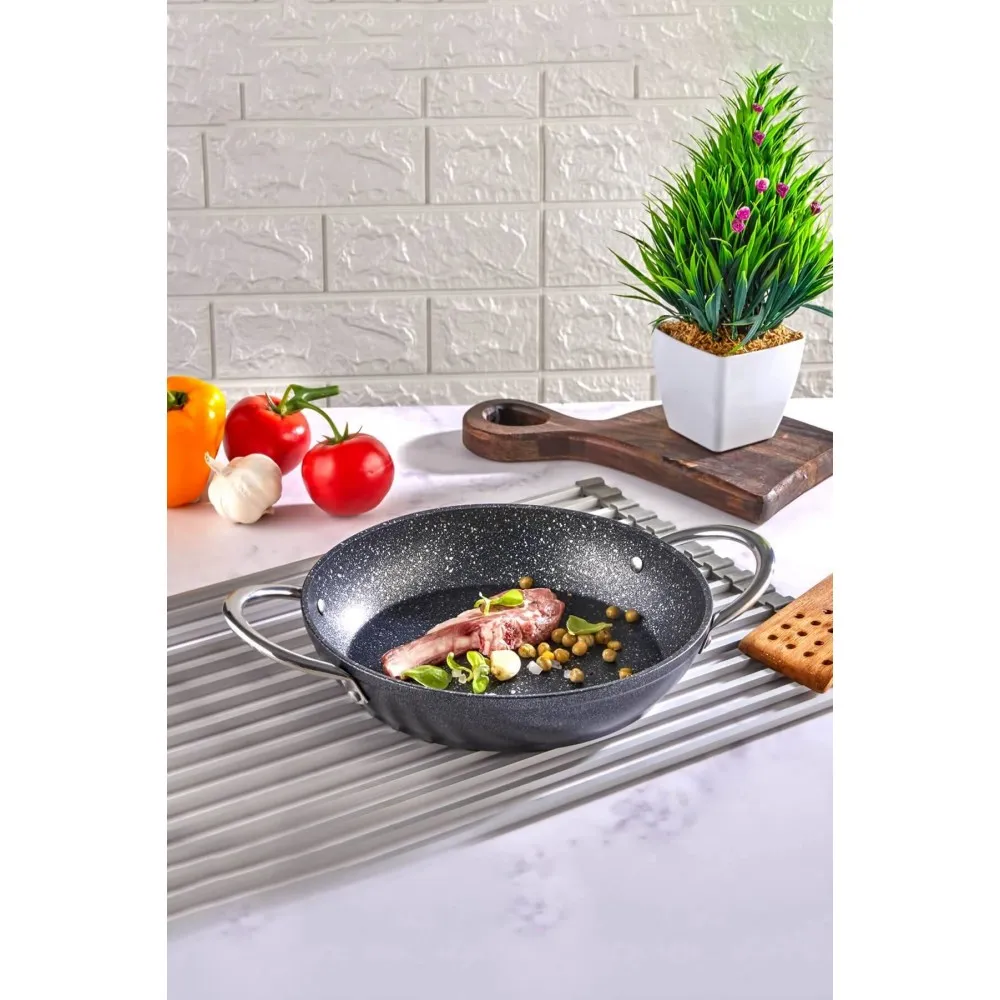 Polochef Galaksi Granit Sahan 22 cm - Siyah