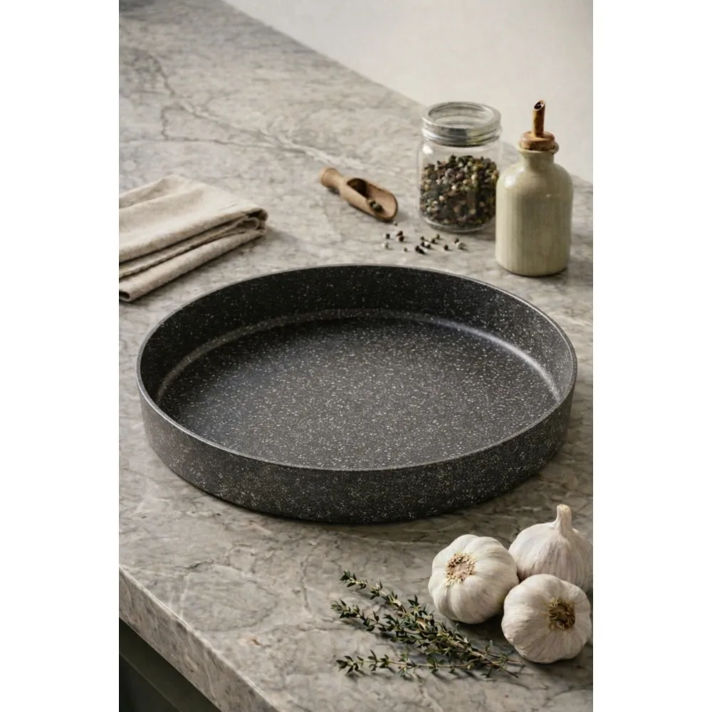 Hamarat Granit Fırın Tepsisi 28 cm - Gri