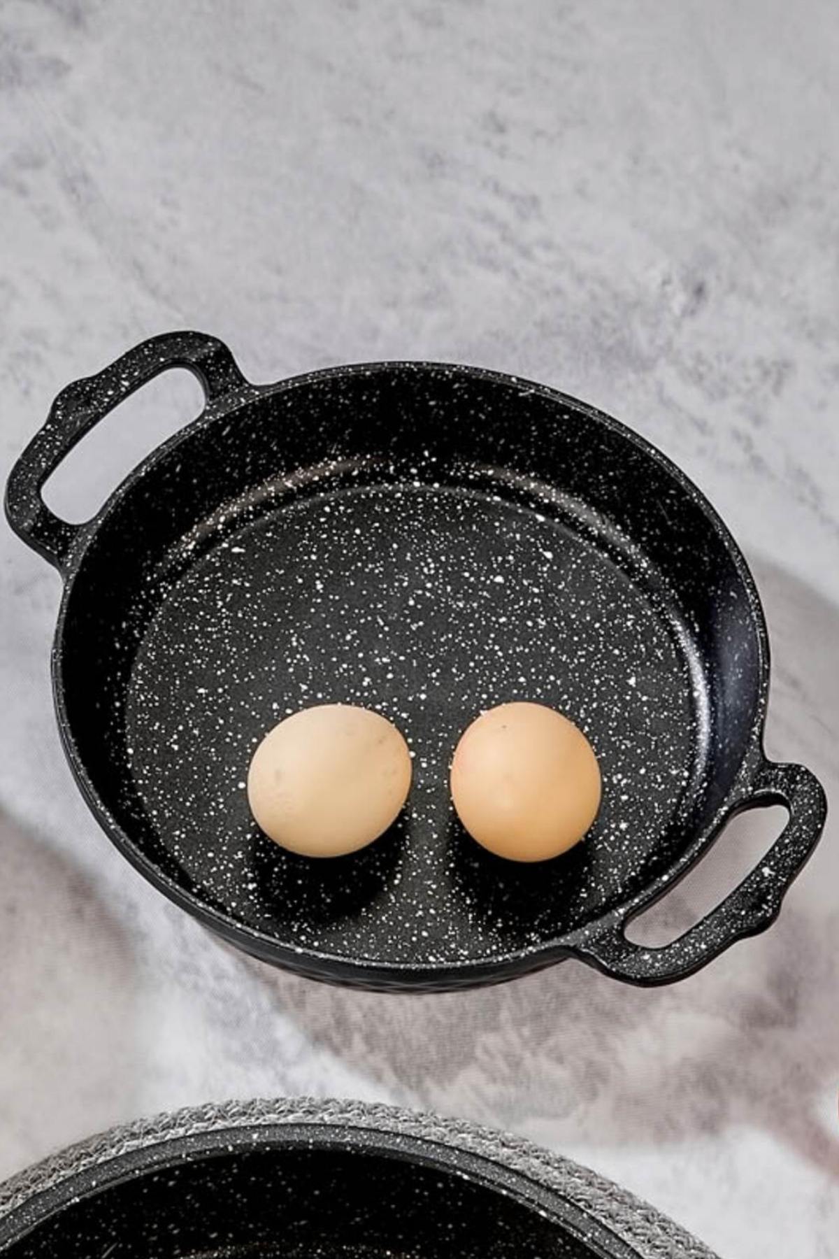 Crystal Döküm Granit Sahan 20 cm Siyah (Menemen & Omlet)