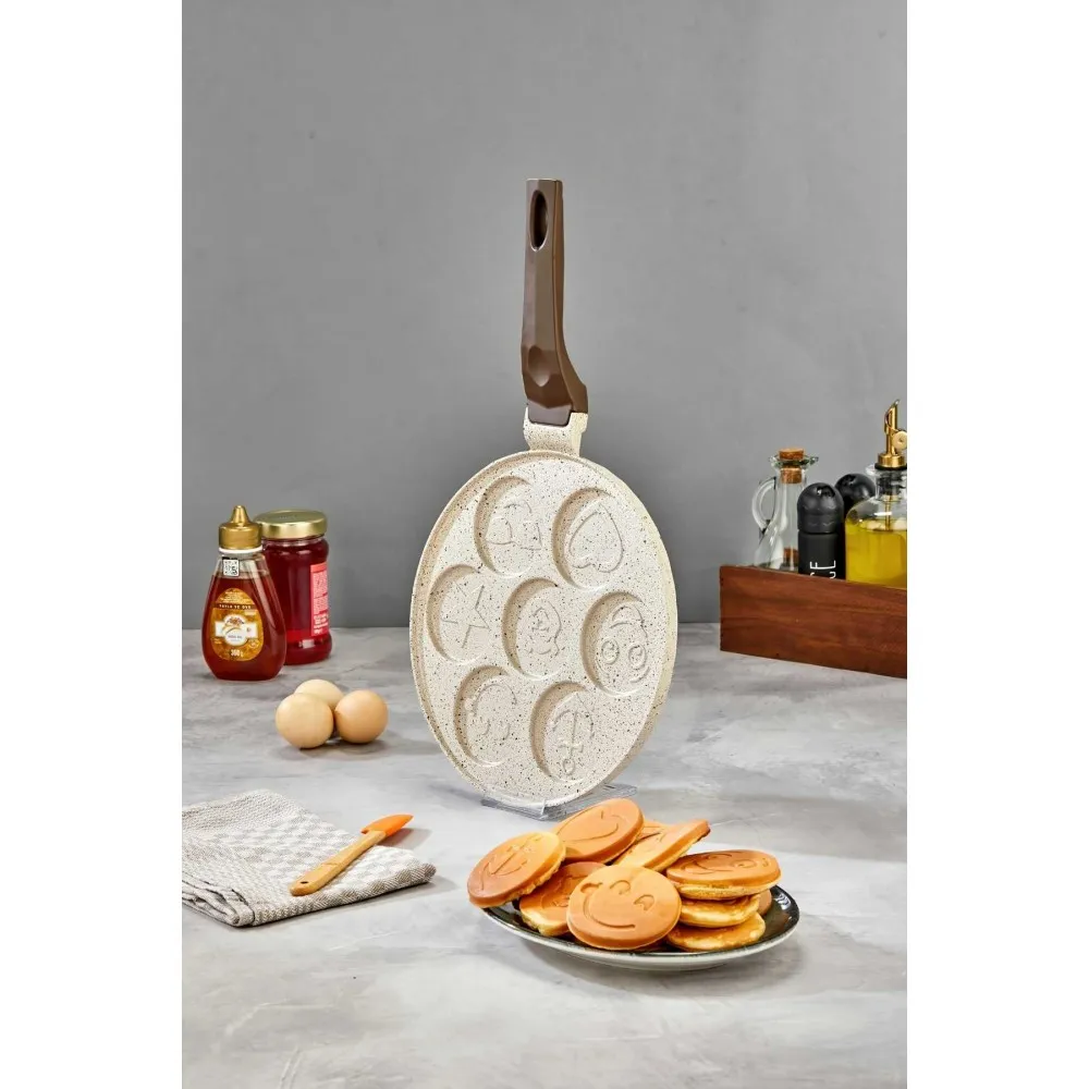 Polochef İnci Döküm Pankek ve Krep Tavası 26 cm - Krem 