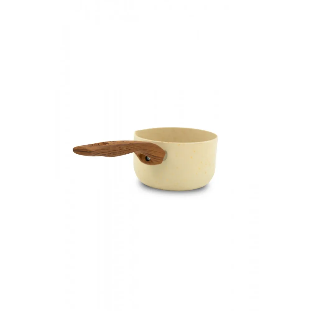Polochef Lufian Granit Lüks Sütlük 16 cm - Ahşap Desenli Sap