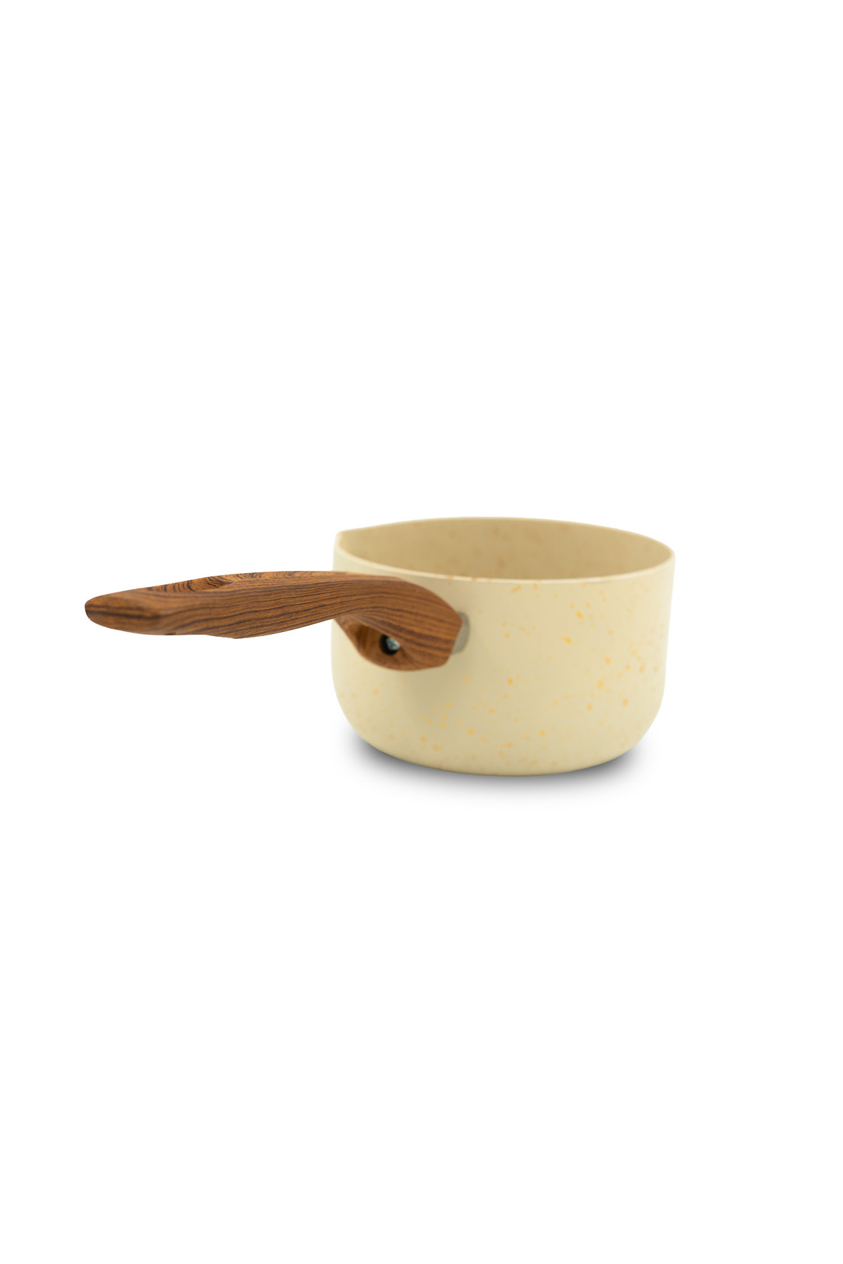 Lufian Granit Lüks Sütlük 12 cm - Ahşap Desenli Sap