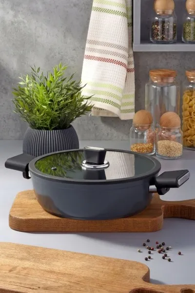 Vista Seramik Kapaklı Basık Pilav ve Karnıyarık Tenceresi 30 cm Vista Seramik Kapaklı Basık Pilav ve Karnıyarık Tenceresi 30 cm
