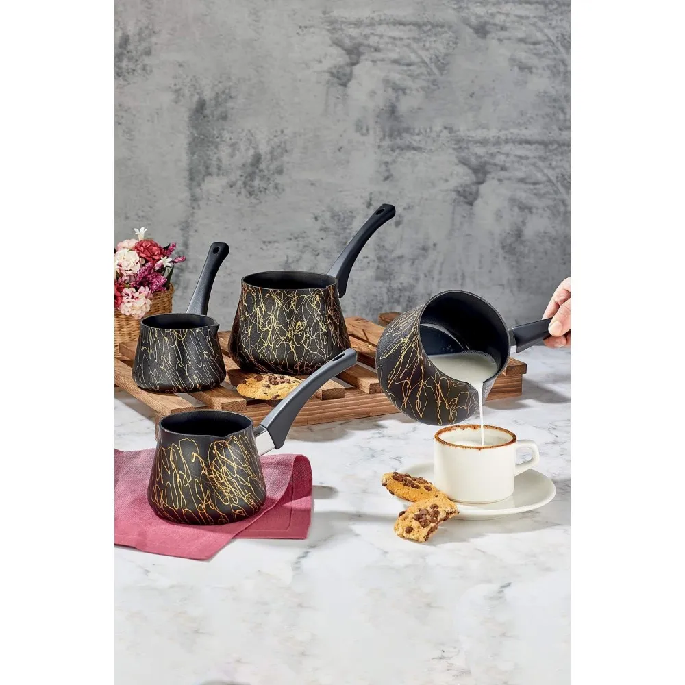 Polochef Elegance Granit Cezve ve Sütlük 700 ml 1 Parça