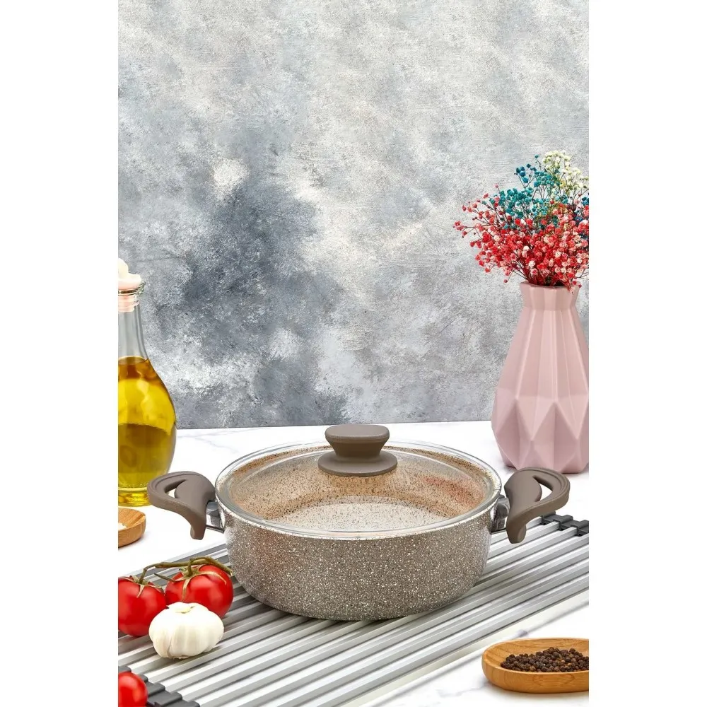 Polochef Panamera Granit Pilav ve Karnıyarık Tenceresi 26 cm - Kahverengi