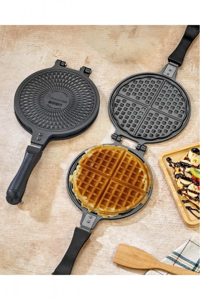 Polochef Döküm Waffle Tavası Bakalit Sap