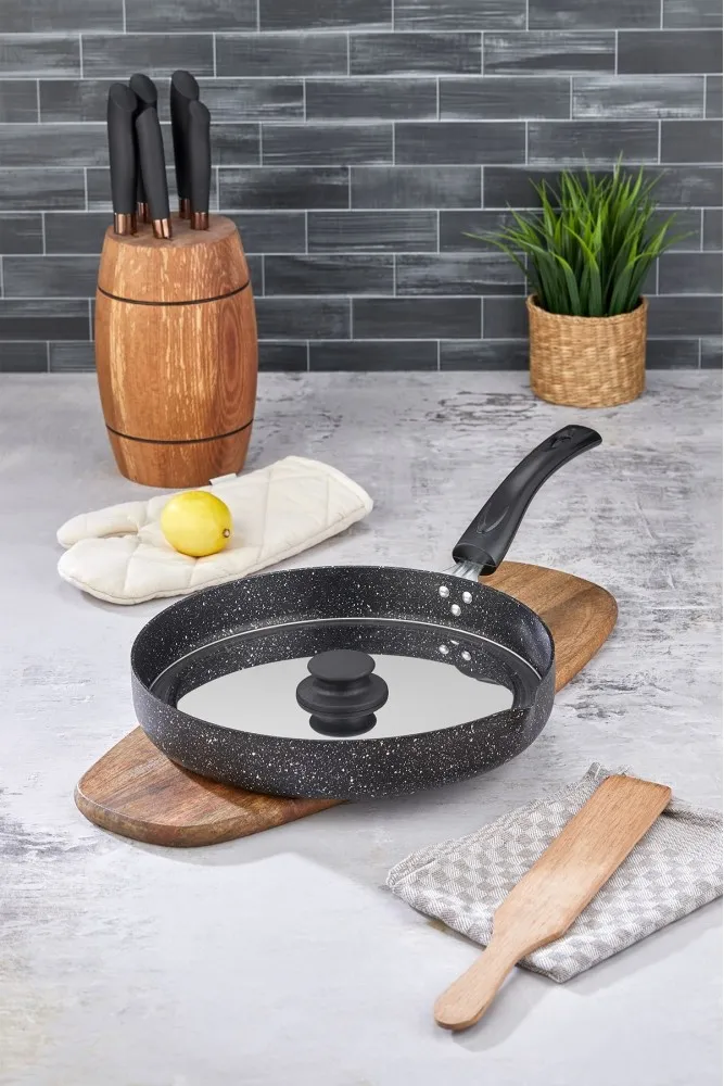 Polochef Granit Hamsi, Balık ve Börek Tavası Siyah 34 cm