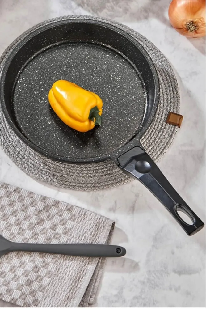 Polochef Crystal 28 cm Granit Döküm Tava - Et, Balık, Sote ve Kızartma Tavası