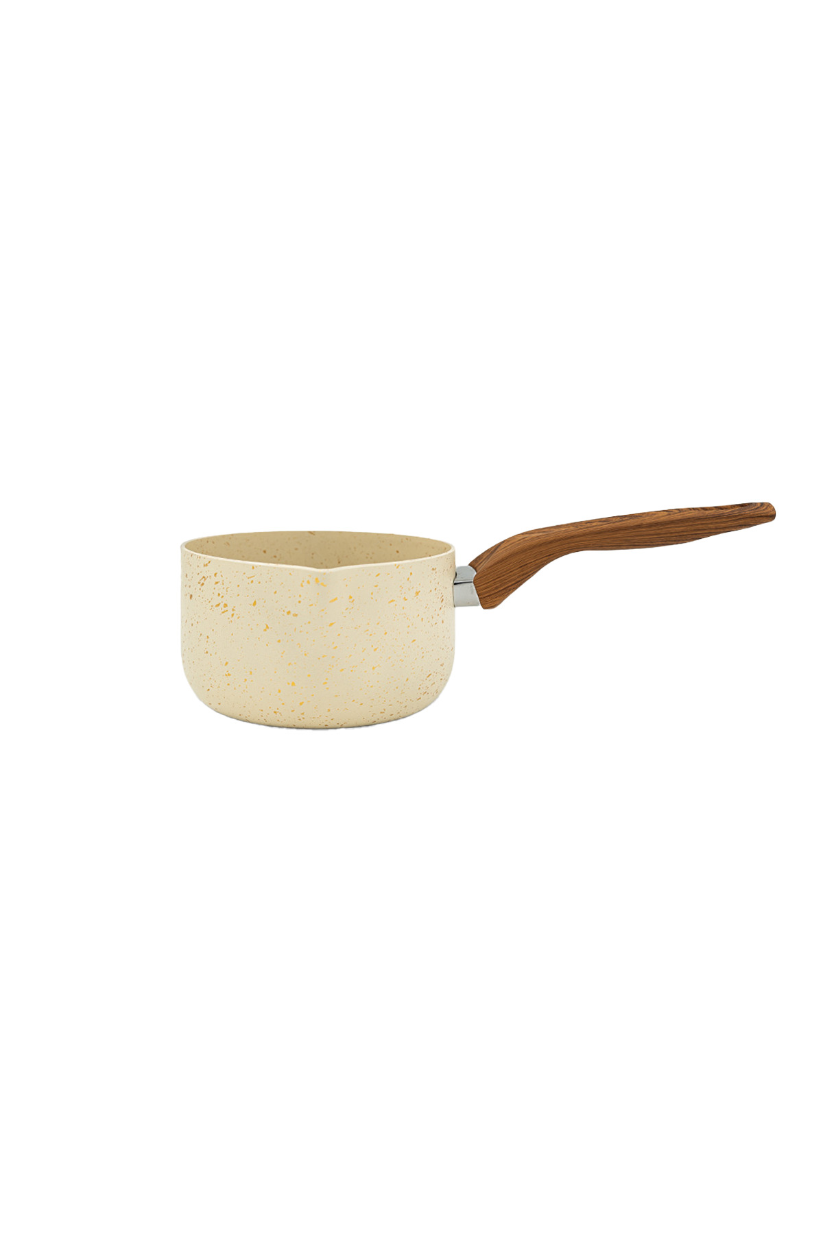 Lufian Granit Lüks Sütlük 16 cm - Ahşap Desenli Sap