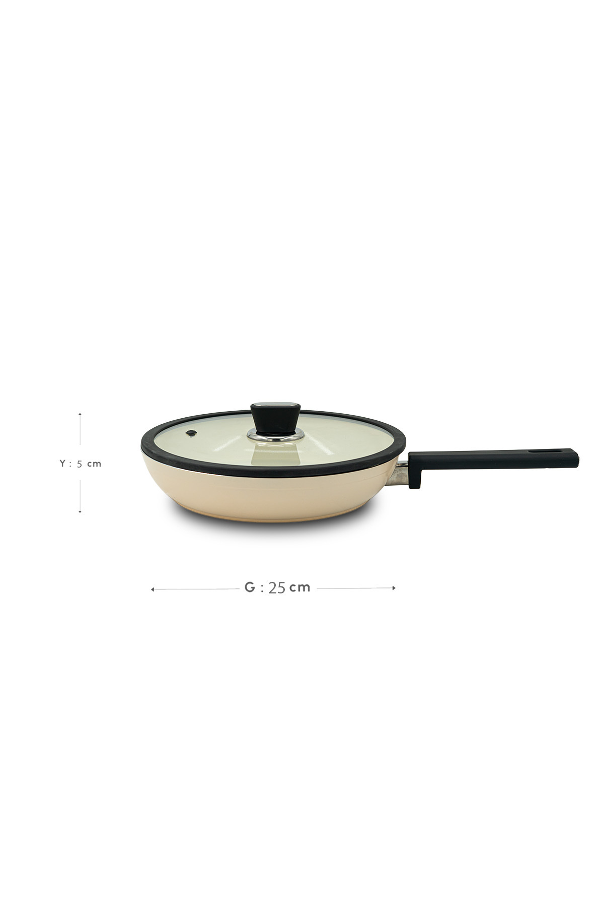 Vista Seramik Tava 28 cm - Krem