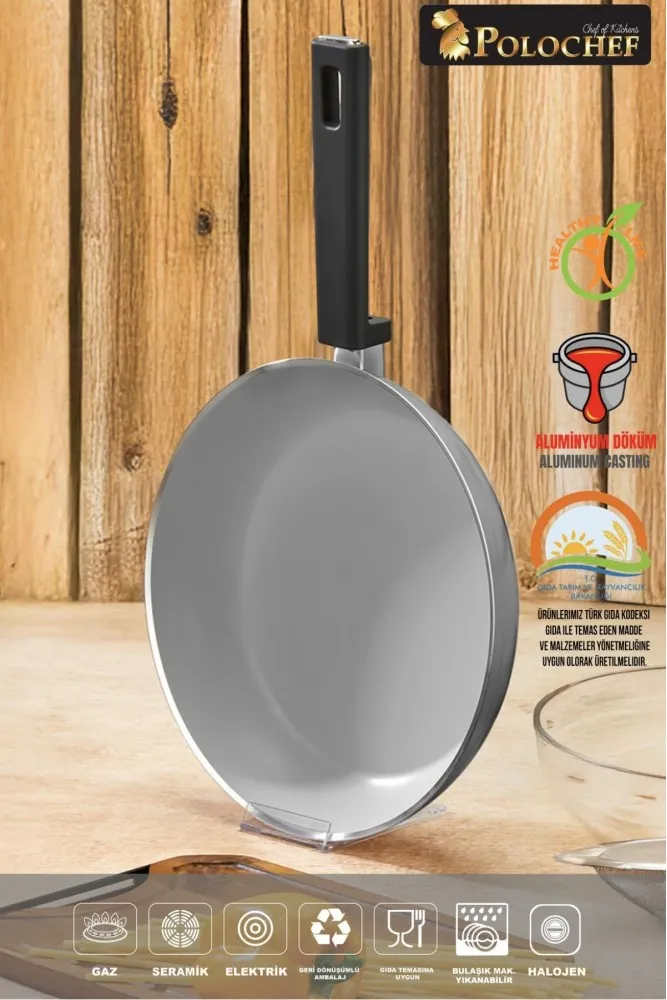 Polochef Vista Seramik 7 Parça Tencere Seti Gri (20-24-26-26 cm)