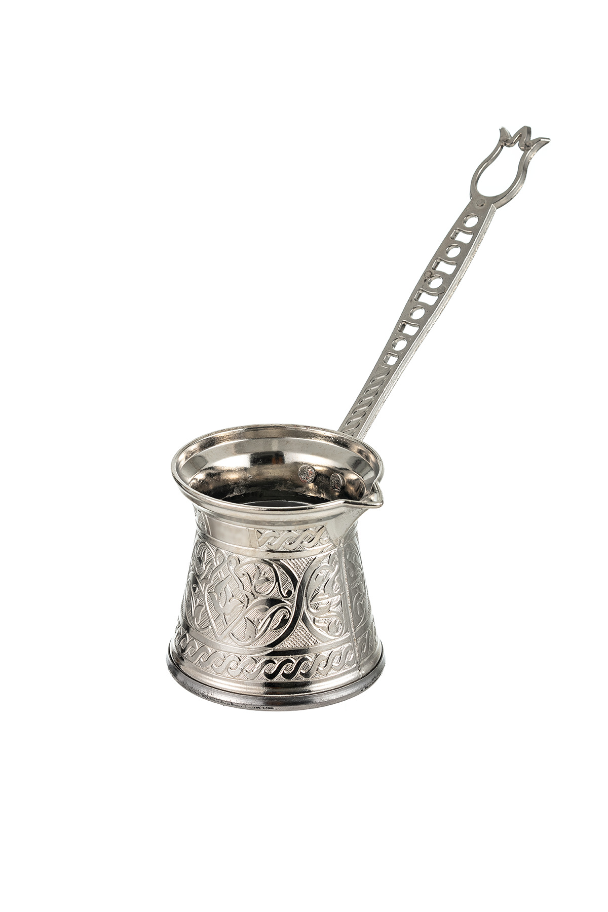 Zamak 3 Kahve Cezvesi Gümüş Renk 140 ml. 2-3 Kişilik
