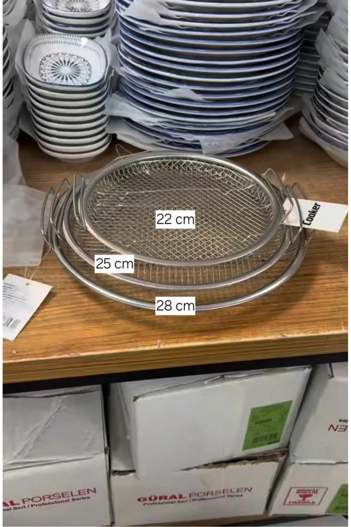 COOKER PATETES YAĞ SÜZGECİ (25 CM)