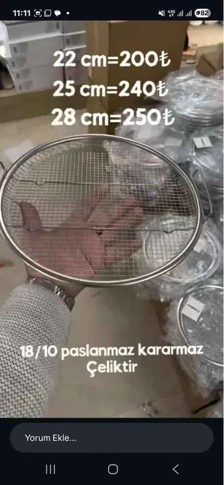 COOKER PATETES YAĞ SÜZGECİ (22 CM)