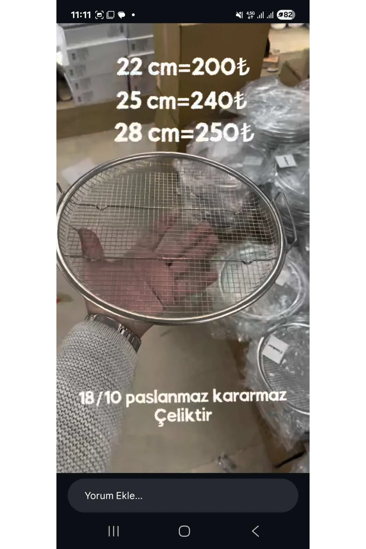COOKER PATETES YAĞ SÜZGECİ (22 CM)