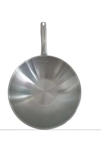 CVSC 28cm Çelik Wok Tava metal Kulplu