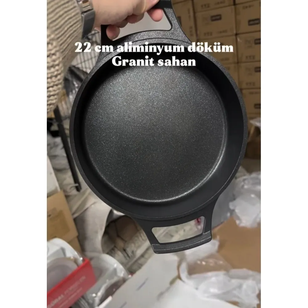 ALIMUNYUM DÖKÜM GRANIT KAPLAMA 22 CM SAHAN