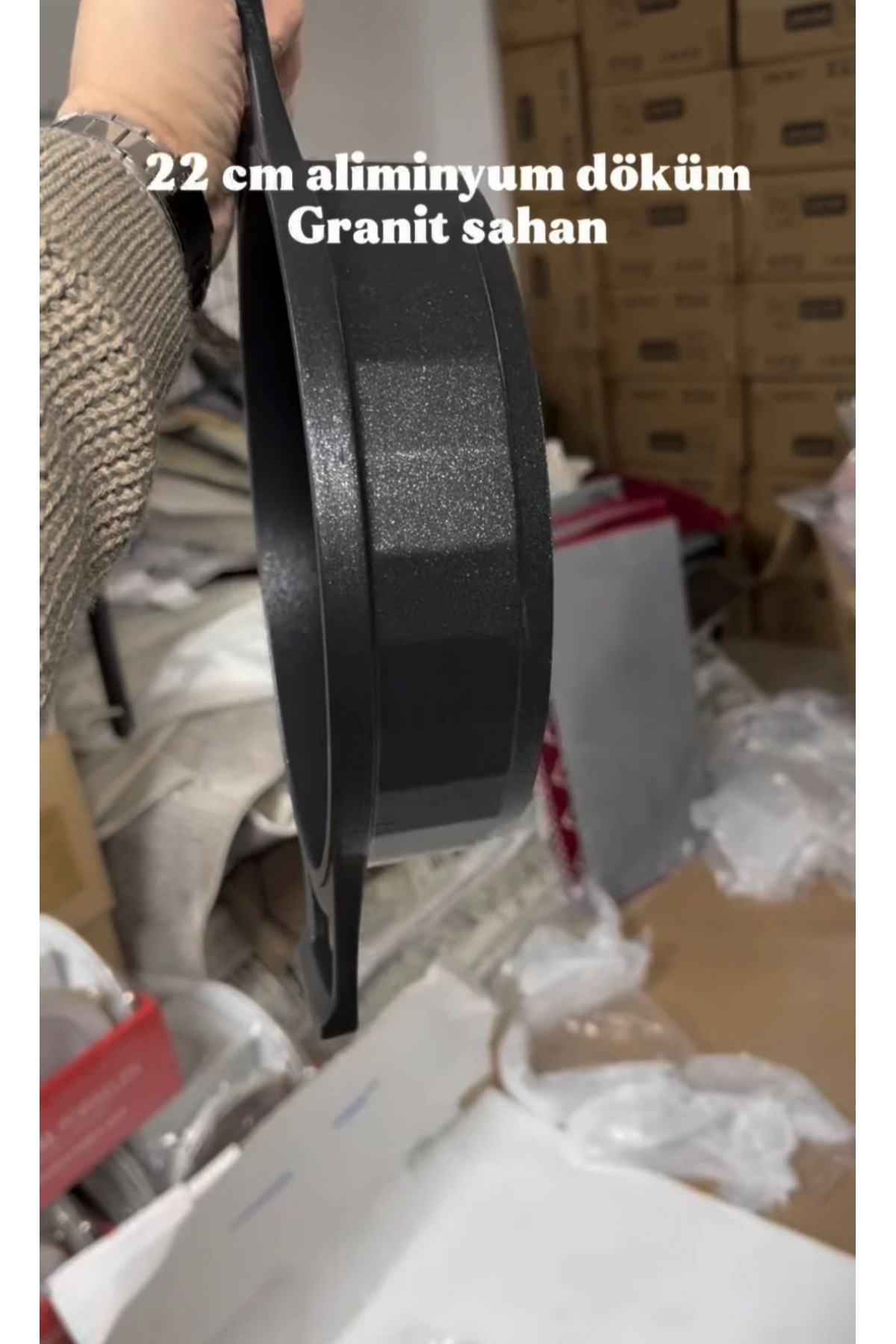 ALIMUNYUM DÖKÜM GRANIT KAPLAMA 22 CM SAHAN