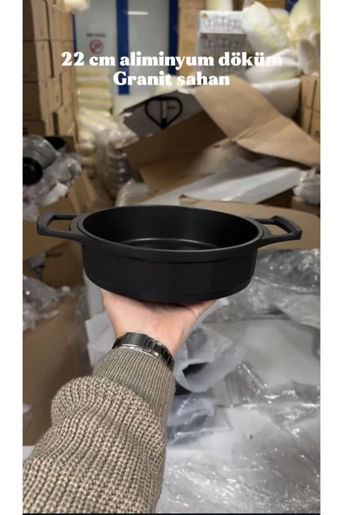 ALIMUNYUM DÖKÜM GRANIT KAPLAMA 22 CM SAHAN
