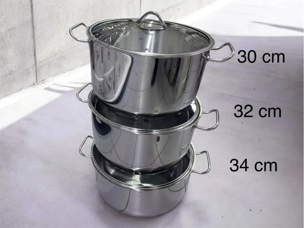 DEFNESARE ÇELİK TENCERE 34 CM DERİN
