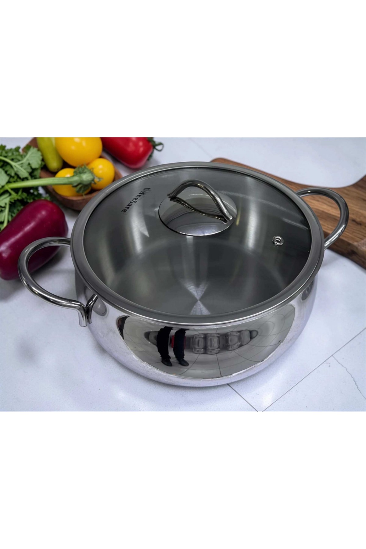 DefneSare ÇELİK 22 CM DERİN  TENCERE