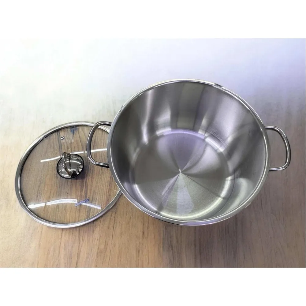 Defolu Ambos Marka 26 CM Derin Çelik Tencere Defolu Ambos Marka 26 CM Derin Çelik Tencere