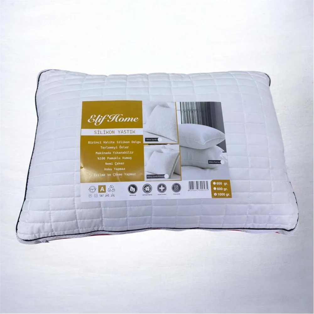 ELİF HOME  KLİMALI FERMUARLI BONCUK SİLİKON ALEZ İÇLİKLİ 1 ADET YASTIK 50*70