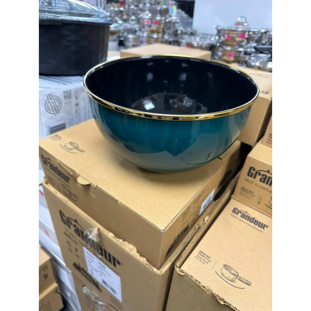 EMAYE 24 CM KASE+KARIŞTIRMA KABI (MENTOL)