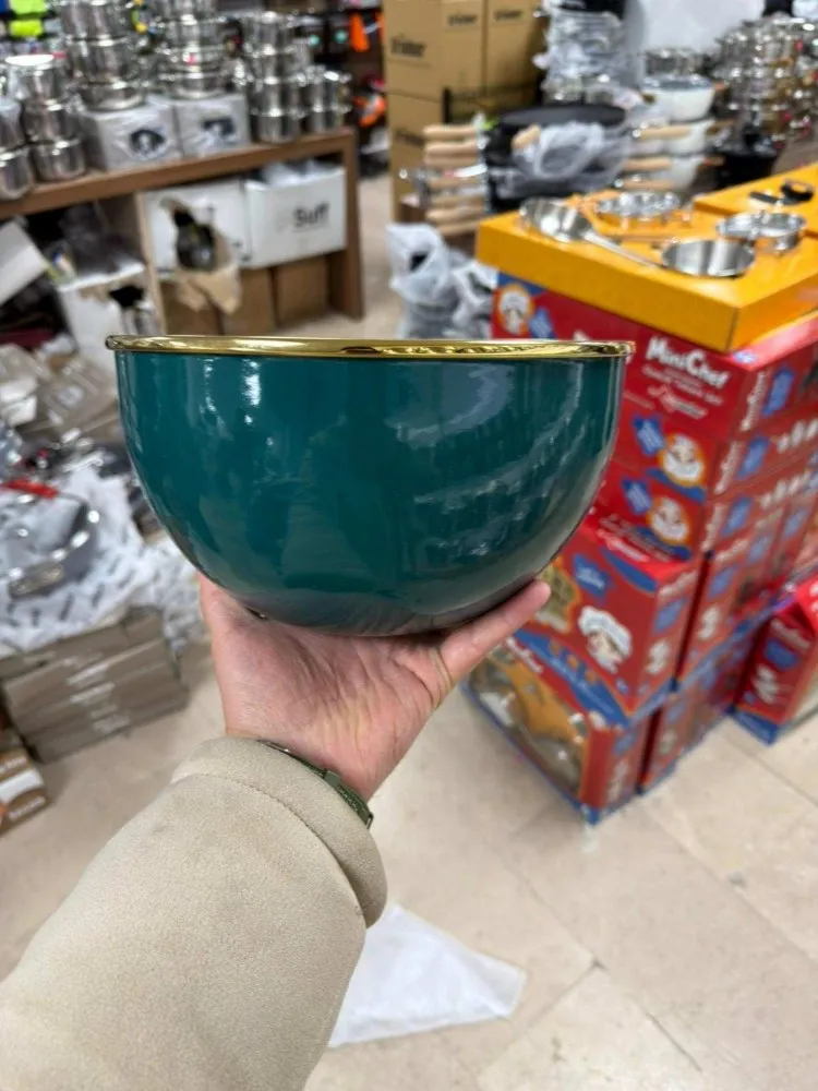 EMAYE 24 CM KASE+KARIŞTIRMA KABI (MENTOL)