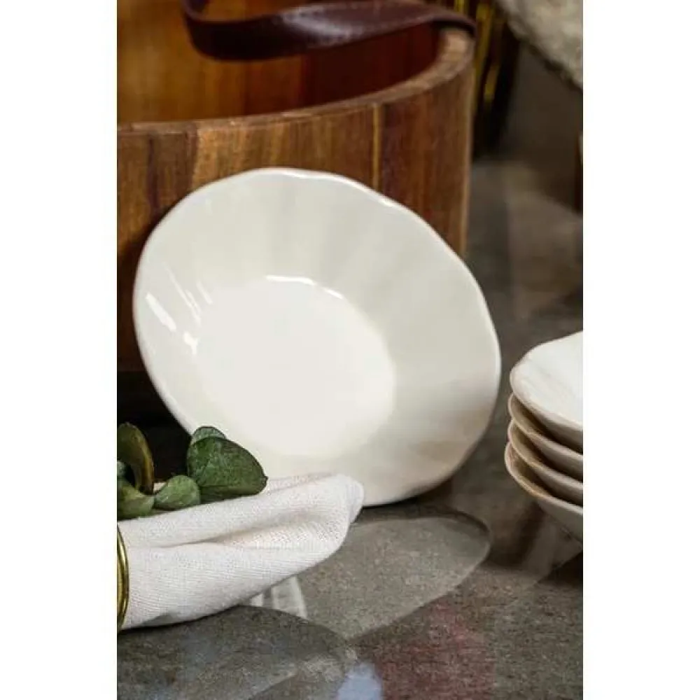 FARİKA SADE 6 ADET PORSELEN ÇAY TABAĞI 11 CM FARİKA SADE 6 ADET PORSELEN ÇAY TABAĞI 11 CM