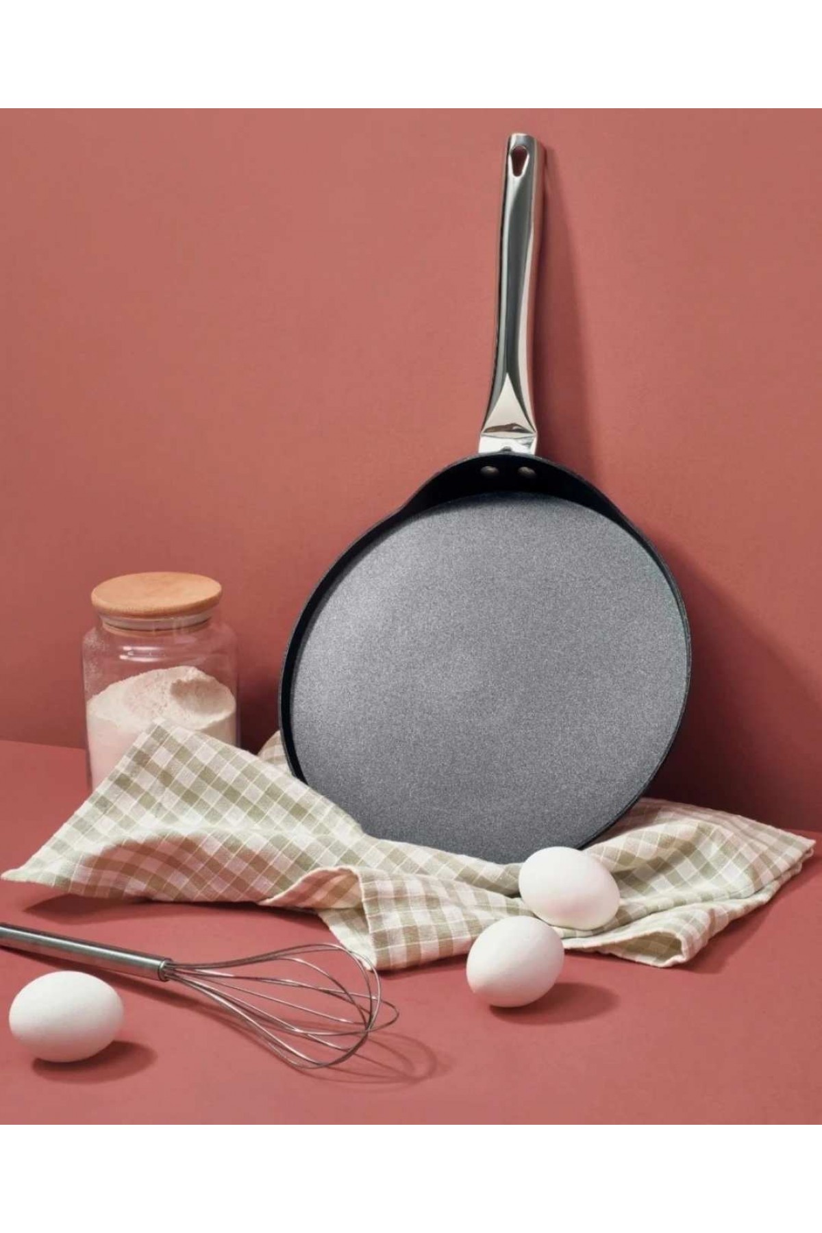 Gigilli 26 cm titanium kaplama krep tavası