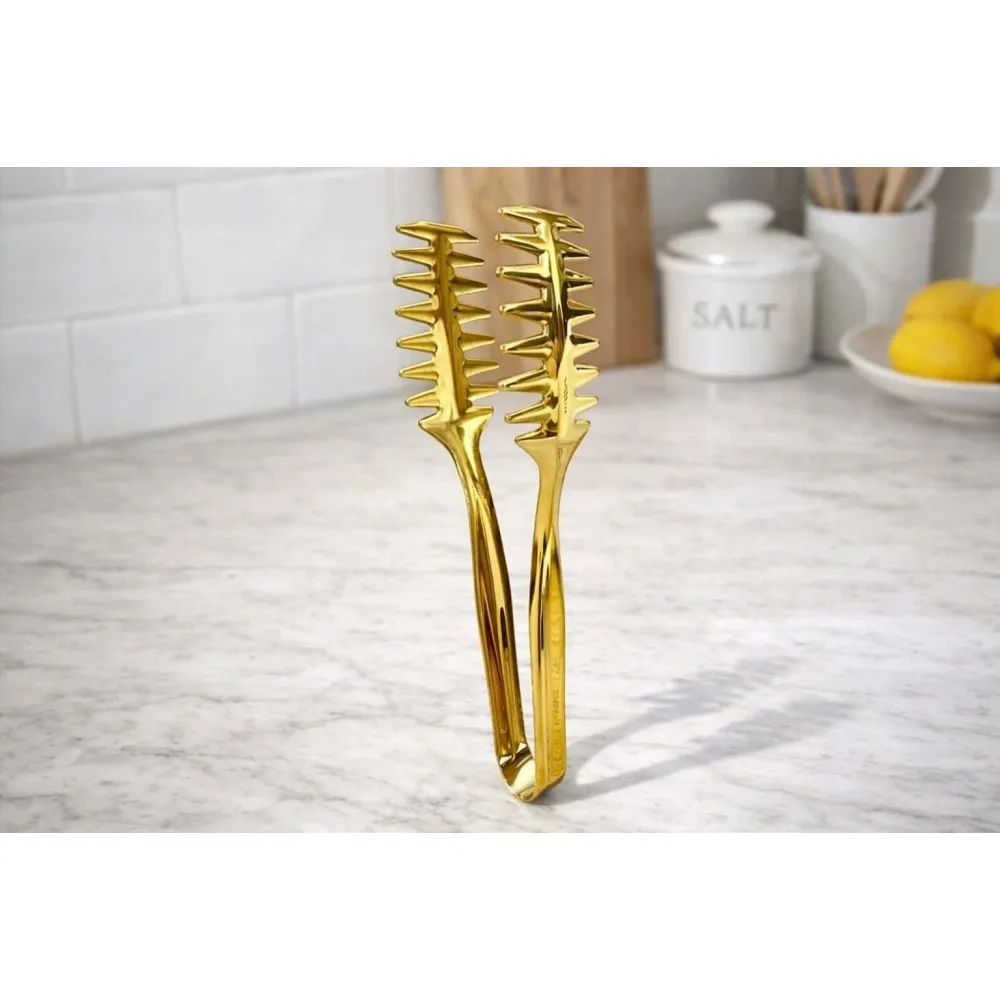 Gold Makarna Maşası Çelik Gold
