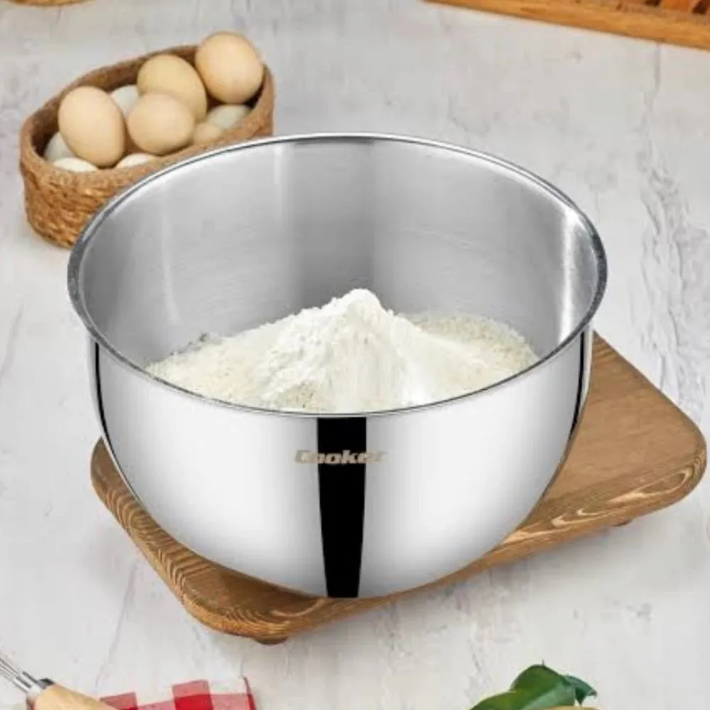 28 cm 8 litre hamur yoğurma kabı paslanmaz çelik 28 cm 8 litre hamur yoğurma kabı paslanmaz çelik