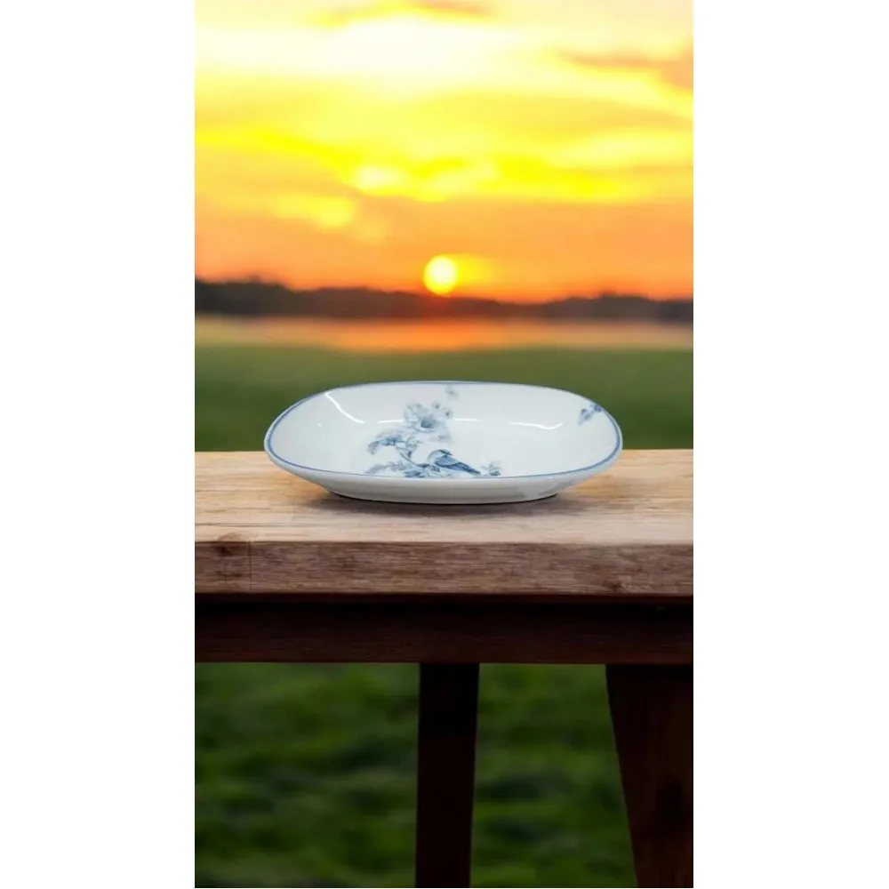 GÜRAL PORSELEN 3 ADET SUJE SERİSİ 15 CM KAYIK 1891 KUŞLU