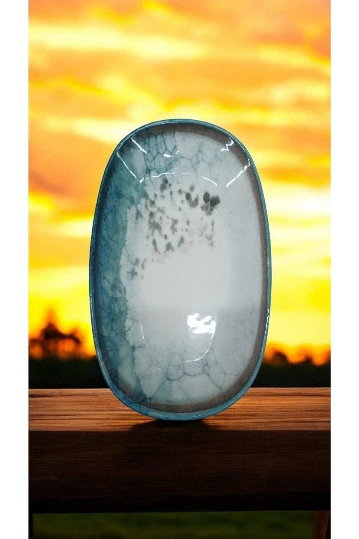 GÜRAL PORSELEN 3 ADET SUJE SERİSİ 19 CM KAYIK 1341