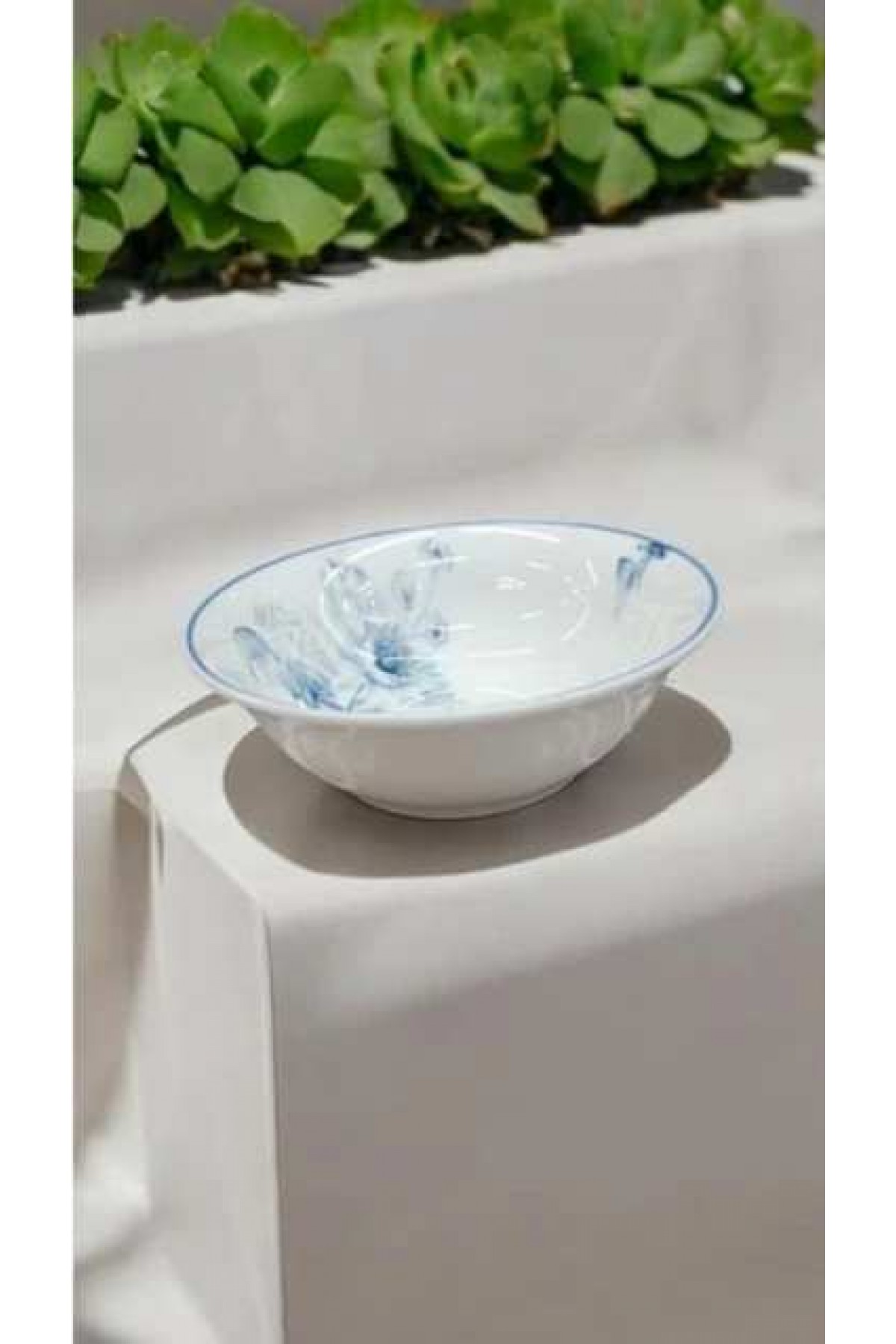 GÜRAL PORSELEN 6 ADET SUJE SERİSİ 14 CM KASE 1891 KUŞLU