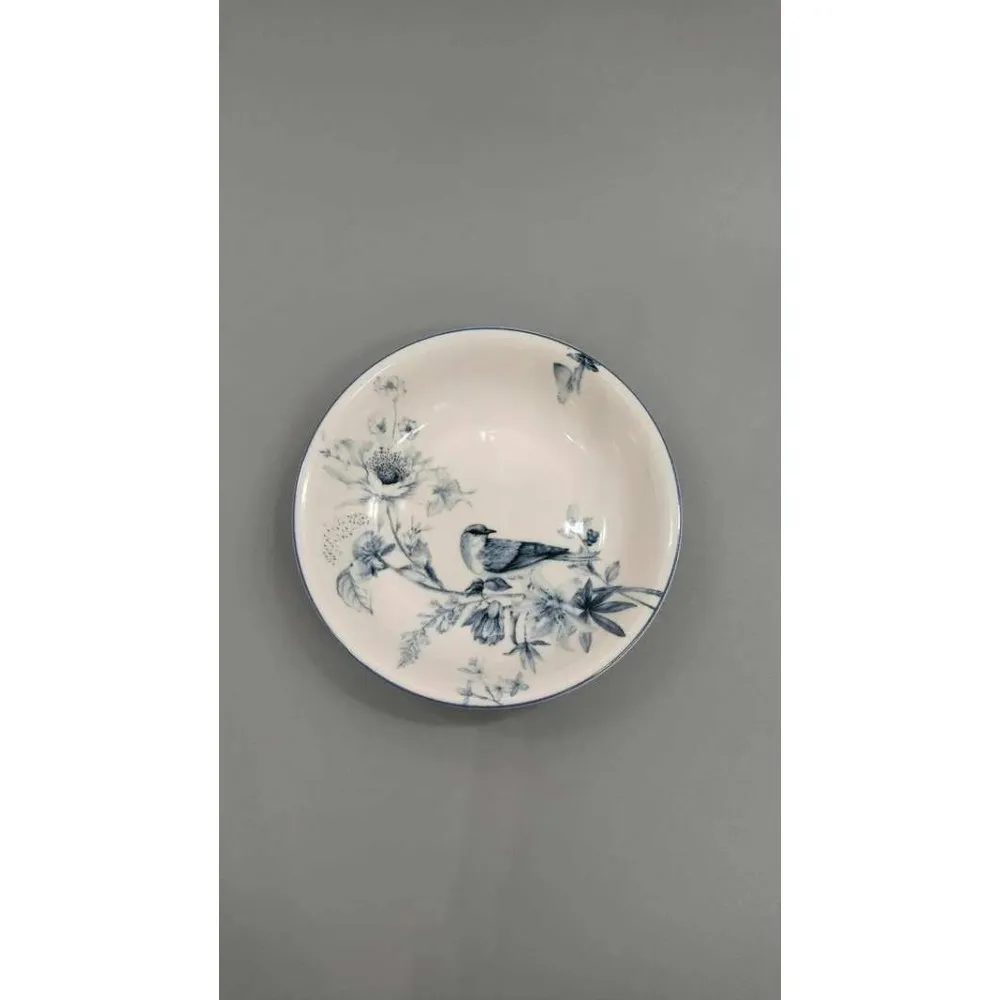 GÜRAL PORSELEN 6 ADET SUJE SERİSİ 14 CM ÇUKUR TABAK ÇEREZLİK  1891 KUŞLU