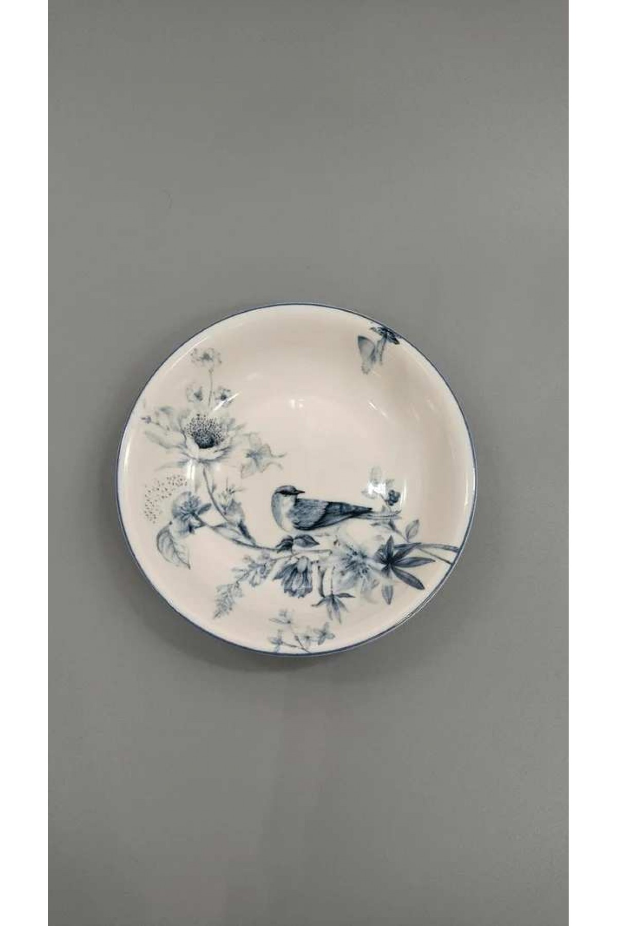 GÜRAL PORSELEN 6 ADET SUJE SERİSİ 14 CM ÇUKUR TABAK ÇEREZLİK  1891 KUŞLU