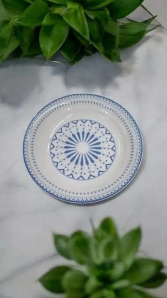GÜRAL PORSELEN 6 ADET SUJE SERİSİ 17 CM ÇUKUR YEMEK TABAĞI E48