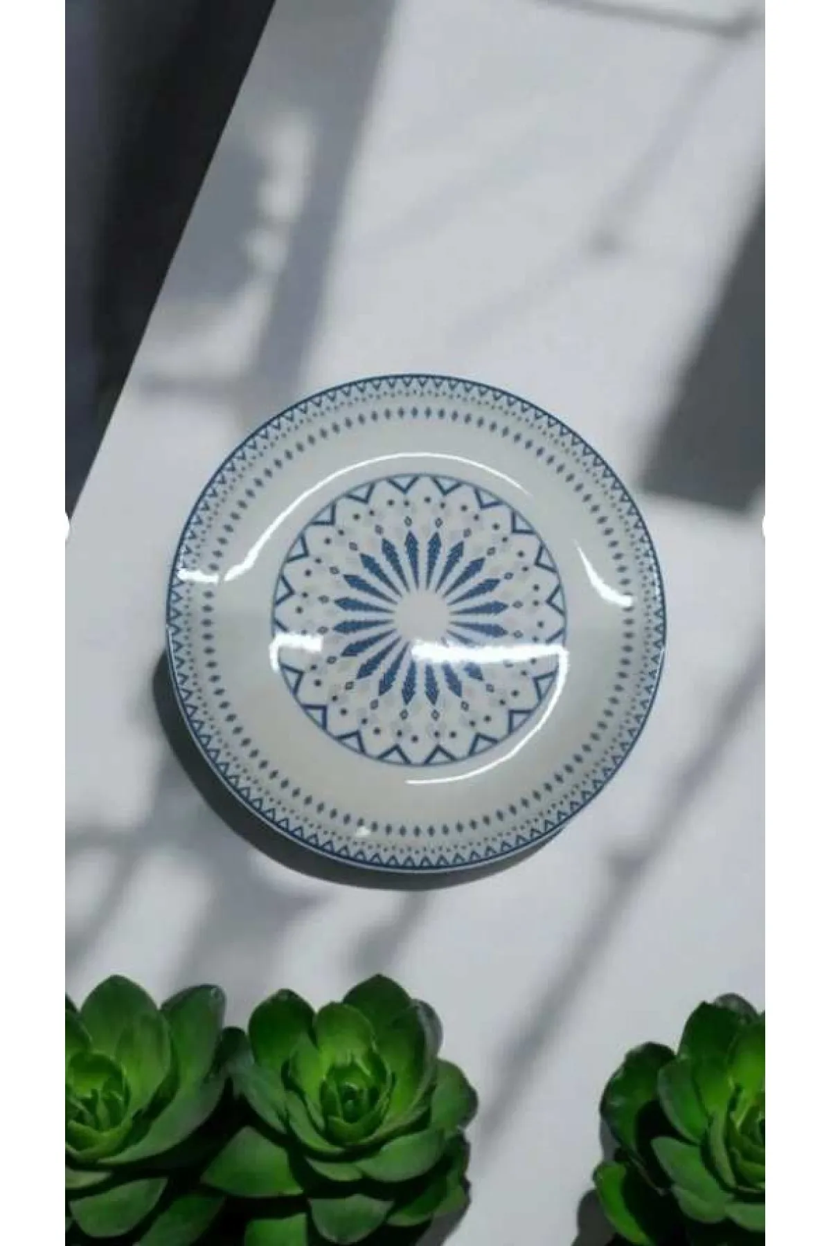 GÜRAL PORSELEN 6 ADET SUJE SERİSİ 19 CM PASTA TABAĞI E48