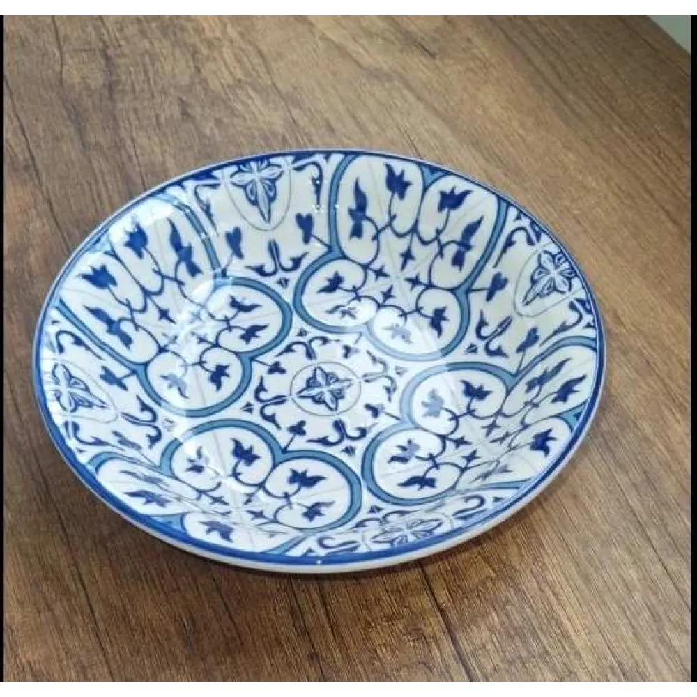 GÜRAL PORSELEN 6 ADET SUJE SERİSİ 19 CM ÇUKUR YEMEK TABAĞI 32617