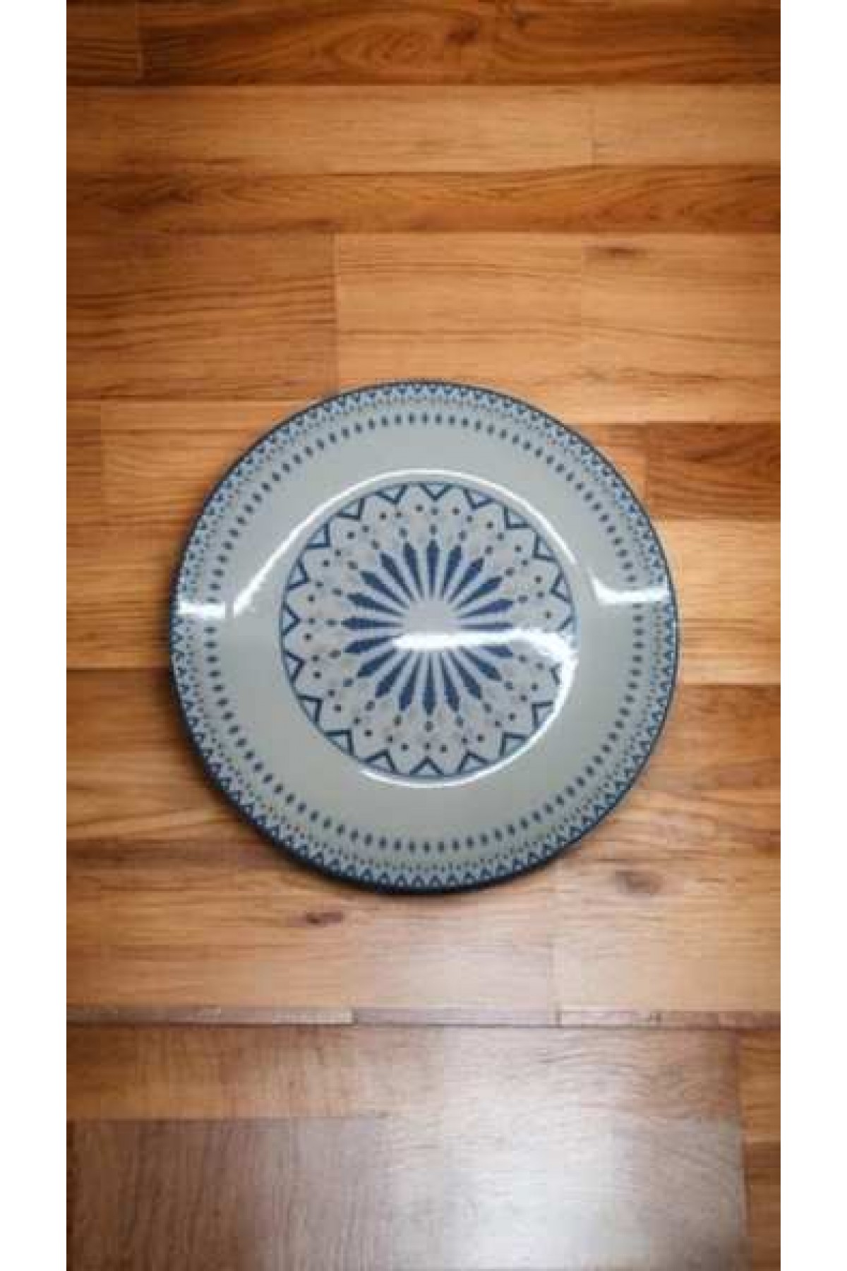 GÜRAL PORSELEN 6 ADET SUJE SERİSİ 25 CM SERVİS  TABAĞI E48
