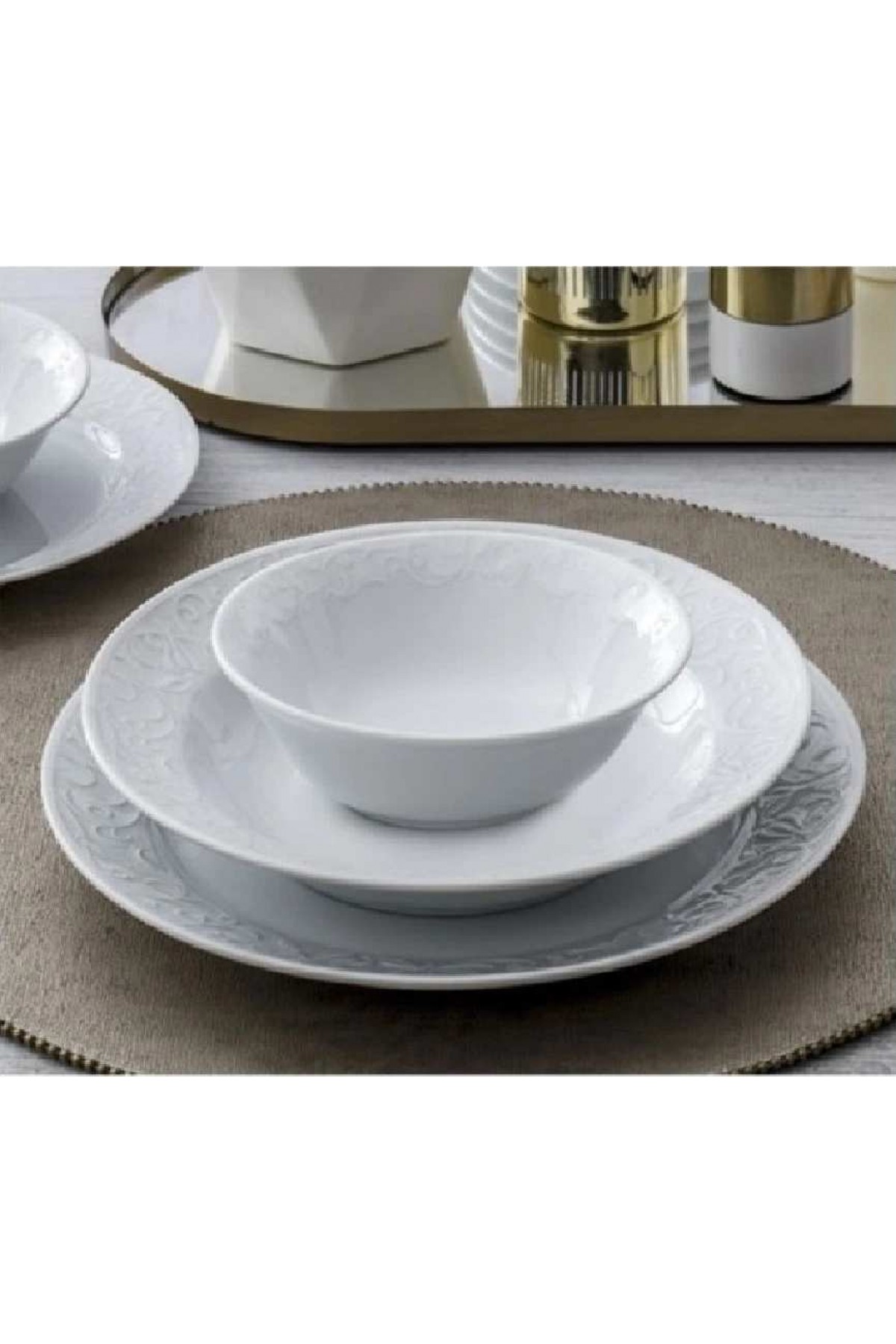 GÜRAL PORSELEN BAHAR DALI 15 CM KASE 2 ADET