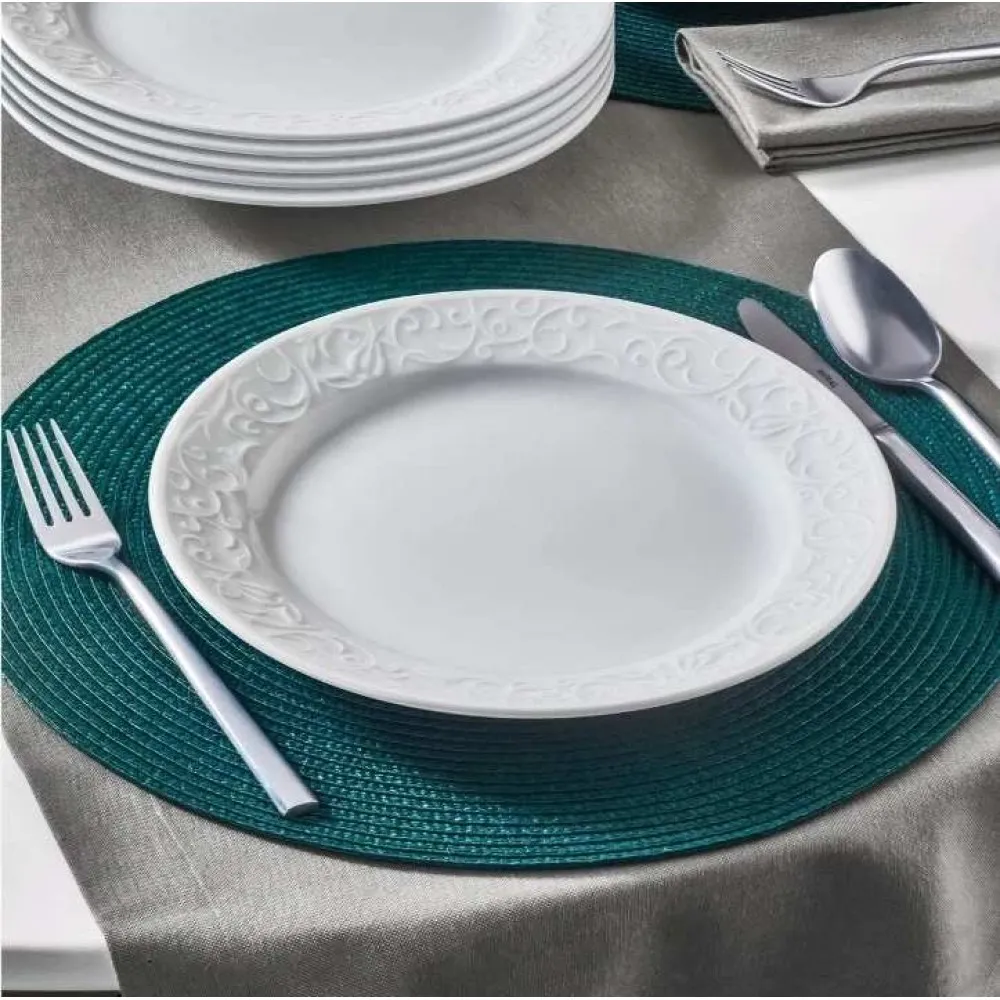 GÜRAL PORSELEN BAHAR DALI 20 CM PASTA TABAK 6 ADET