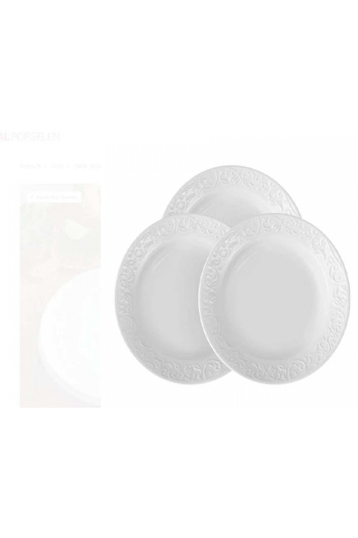 GÜRAL PORSELEN BAHAR DALI 22 CM YEMEK TABAK 2 ADET