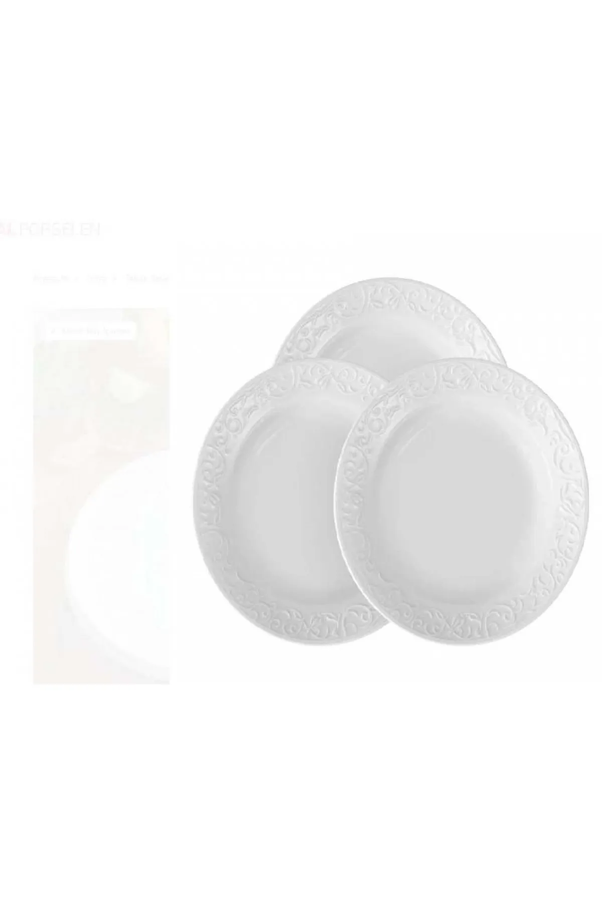 GÜRAL PORSELEN BAHAR DALI 22 CM YEMEK TABAK 2 ADET