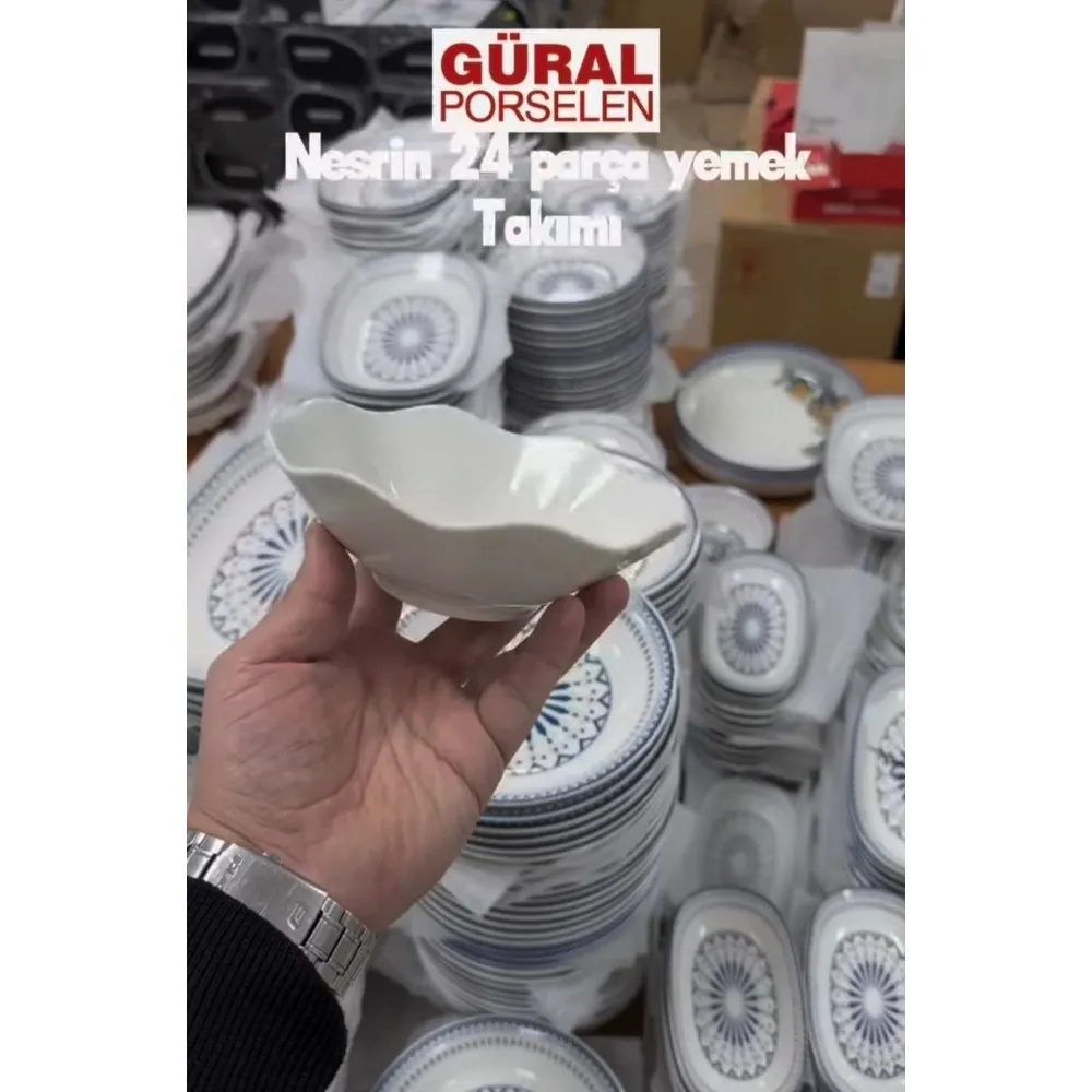 GÜRAL PORSELEN NESRİN YEMEK TAKIMI 6 KİŞİLİK 24 PARÇA GÜRAL PORSELEN NESRİN YEMEK TAKIMI 6 KİŞİLİK 24 PARÇA